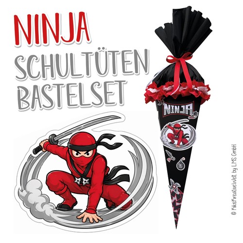 Schultüten bastelset ninja - schultüten-bastelset, "ninja"