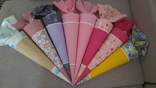 Schultüte stoff zuckertüte - schultüte,