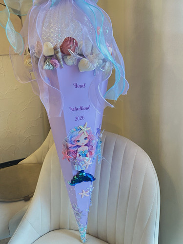 Schultüte meerjungfrau - schultüte,