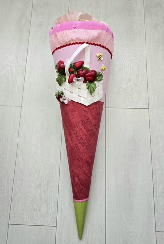 Schultüte mädchen erdbeere - schultüte,
