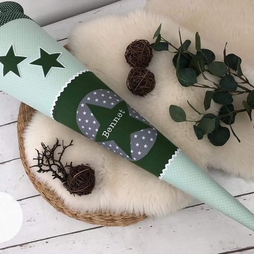 Stoffschultüte zuckertüte - stoffschultüte,,