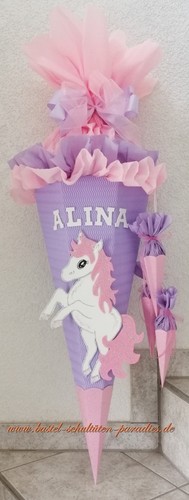 Schultüten bastelset einhorn - bastelset,