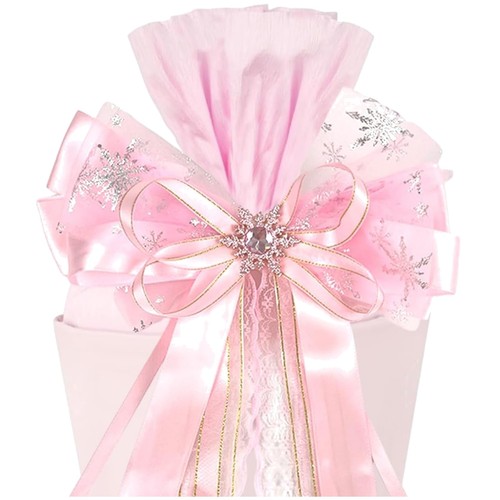 Schultütenschleife rosa xxl - rosa,