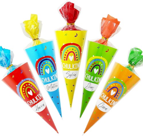 Mini schultüten jungen - 10,